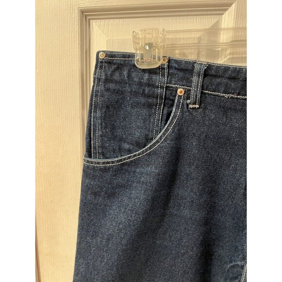 ANDREW MACKENZIE Jeans Mens US Sz 34 Bootcut AMK Euro 50 Blue Denim Hipster - Picture 3 of 15